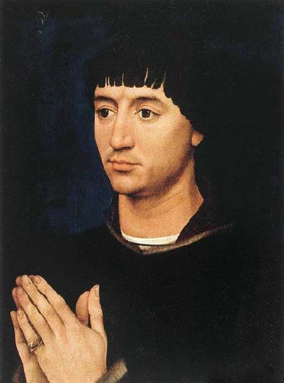 Rogier van der Weyden Portrait Diptych of Jean de Gros